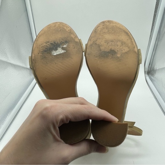 Steve Madden Carsron Tan Suede Strappy Heels - Picture 9 of 10